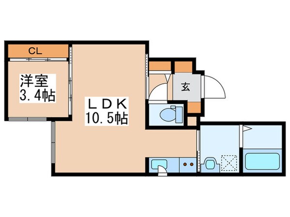 Kulta大通の物件間取画像